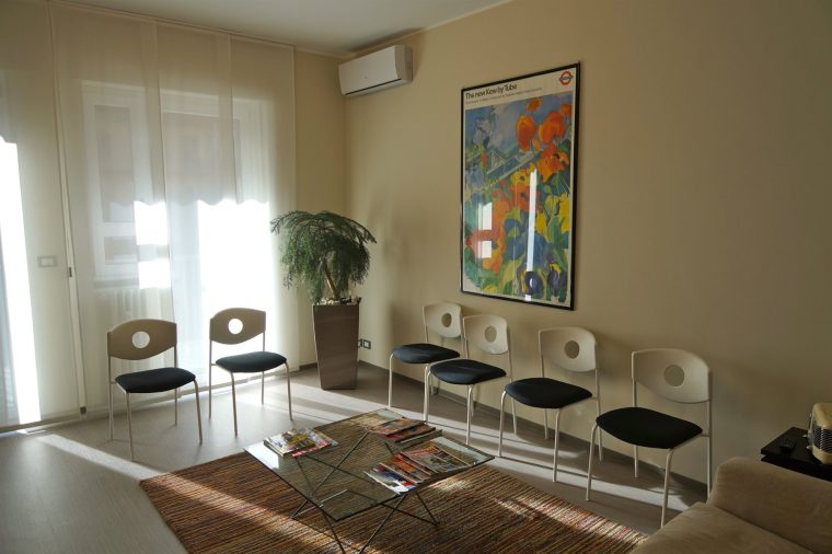 Sala d’attesa dello studio del Dott. Del Noce a Torino